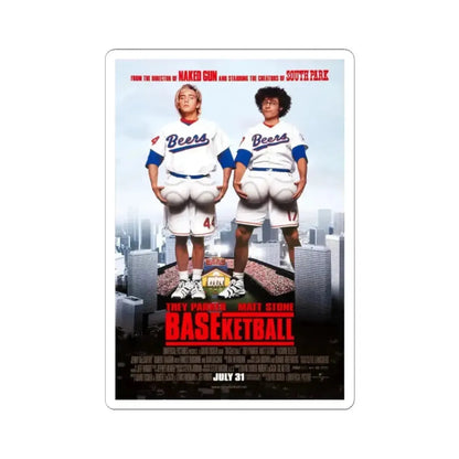 Baseketball 1998 Movie Poster - STICKER Vinyl Kiss-Cut Decal 2 Inch White - The Sticker Space