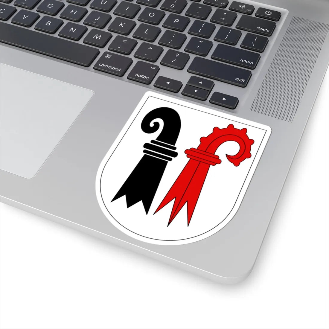 Basel-StadtLandschaft (Switzerland) (Coat of Arms) STICKER Vinyl Kiss-Cut Decal - The Sticker Space