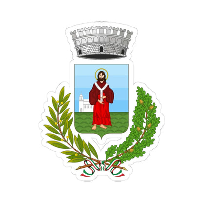 Basiano-Stemma (Italy) (Coat of Arms) STICKER Vinyl Kiss-Cut Decal 4 Inch White - The Sticker Space