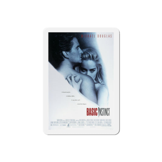 Basic Instinct 1992 Movie Poster Die-Cut Magnet-2" x 2"-The Sticker Space