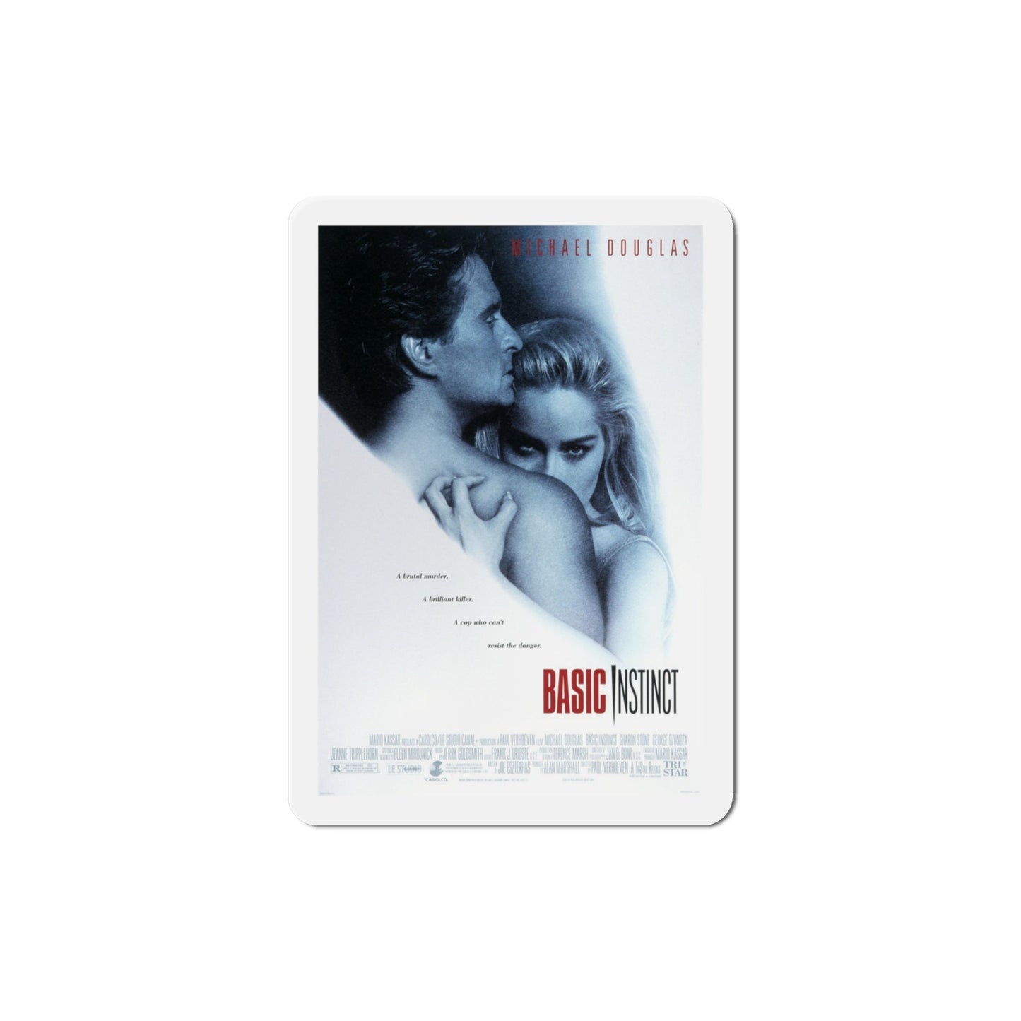 Basic Instinct 1992 Movie Poster Die-Cut Magnet-4" x 4"-The Sticker Space