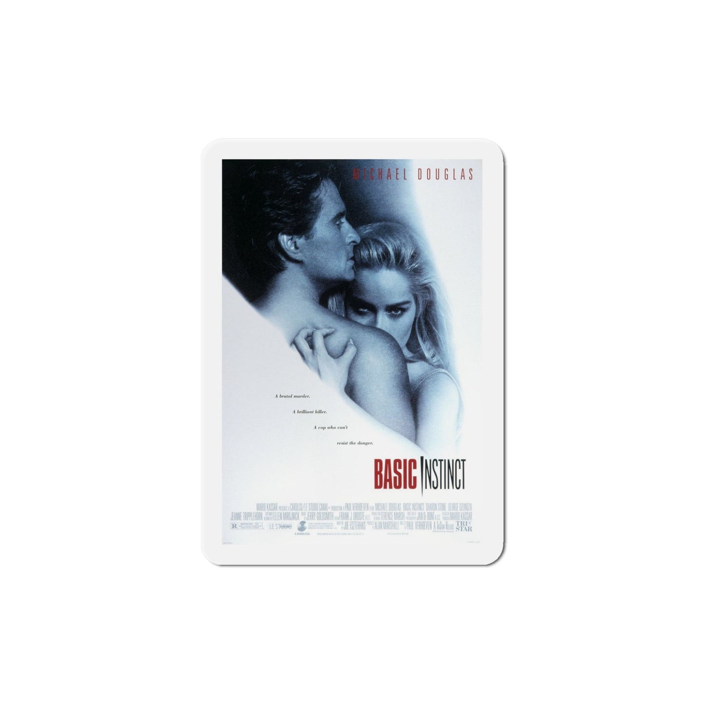 Basic Instinct 1992 Movie Poster Die-Cut Magnet-5" x 5"-The Sticker Space