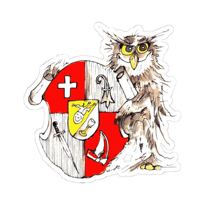 Basilea (Switzerland) (Coat of Arms) STICKER Vinyl Kiss-Cut Decal 6 Inch White - The Sticker Space
