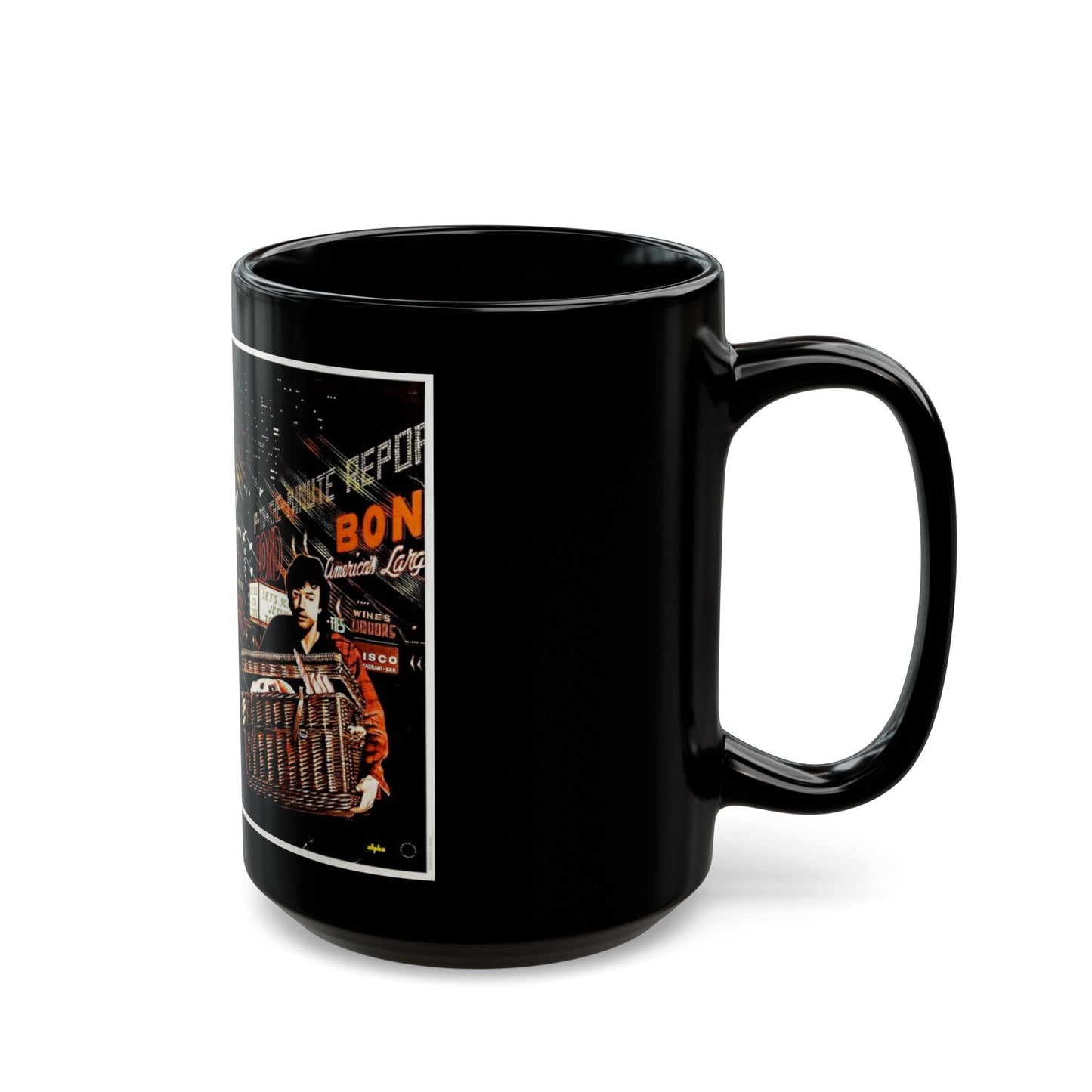 BASKET CASE 1982 Movie Poster - Black Coffee Mug-The Sticker Space