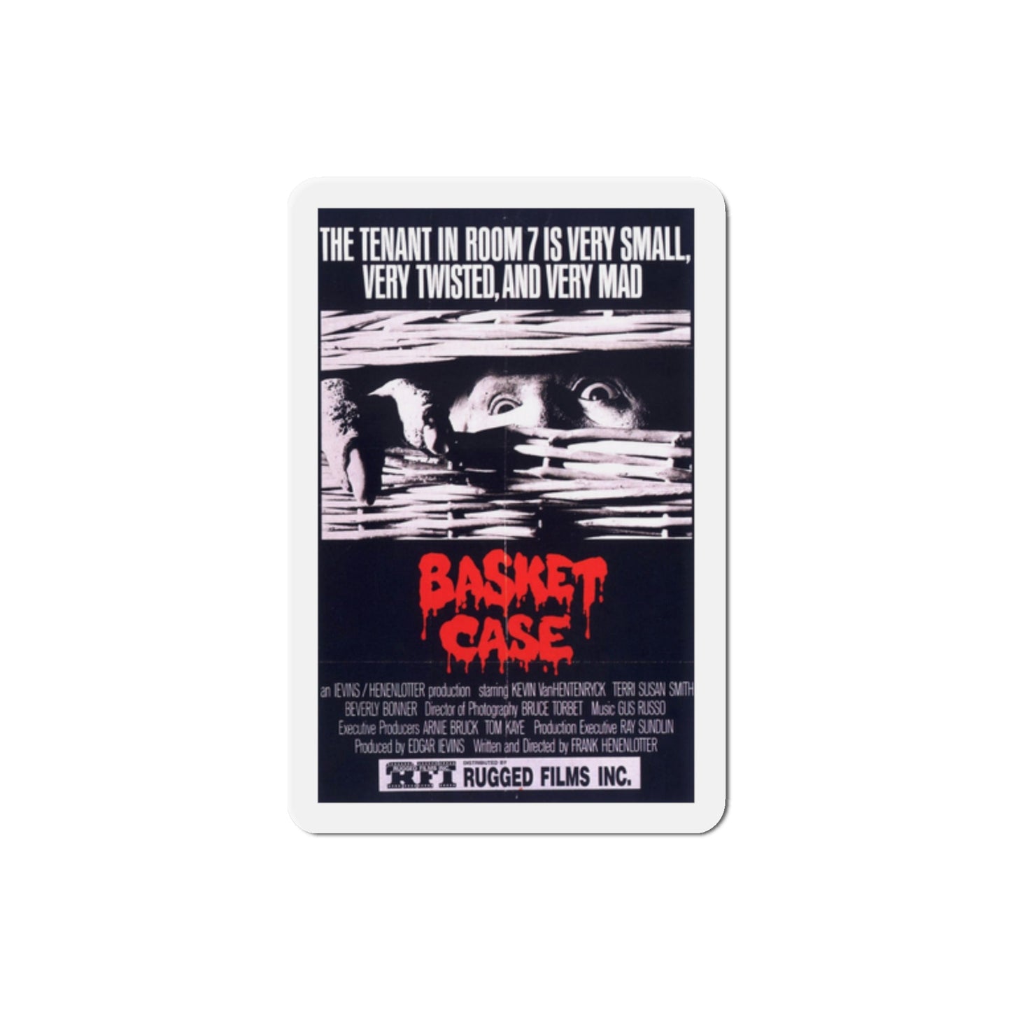 Basket Case 1982 Movie Poster Die-Cut Magnet-2" x 2"-The Sticker Space