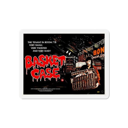 BASKET CASE 1982 Movie Poster - Die-Cut Magnet-6 × 6"-The Sticker Space