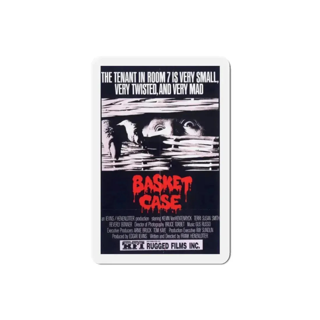 Basket Case 1982 Movie Poster Refrigerator Magnet 2 Inch - The Sticker Space