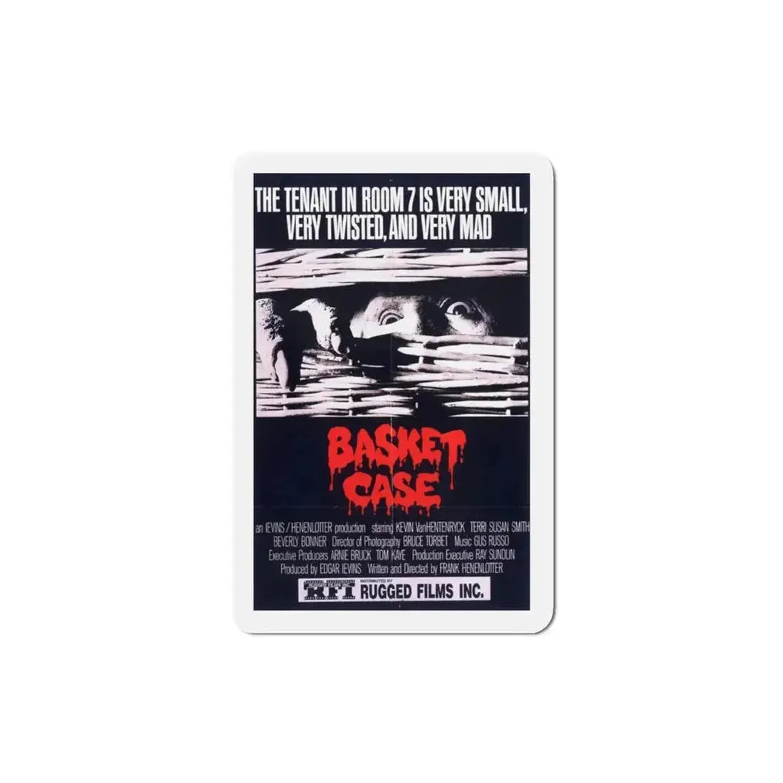 Basket Case 1982 Movie Poster Refrigerator Magnet - The Sticker Space