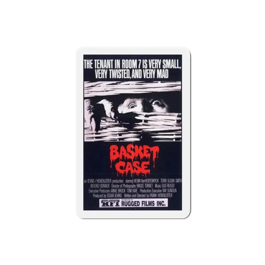 Basket Case 1982 Movie Poster Refrigerator Magnet - The Sticker Space