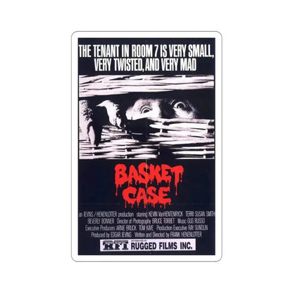 Basket Case 1982 Movie Poster STICKER Vinyl Die-Cut Decal 4 Inch - The Sticker Space
