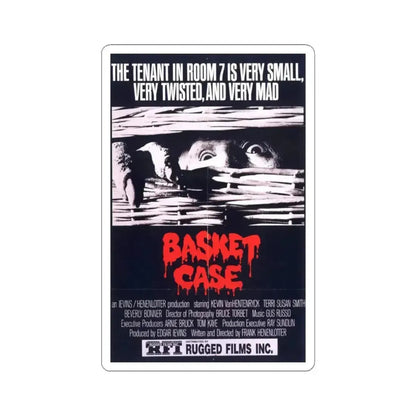 Basket Case 1982 Movie Poster - STICKER Vinyl Kiss-Cut Decal 3 Inch White - The Sticker Space