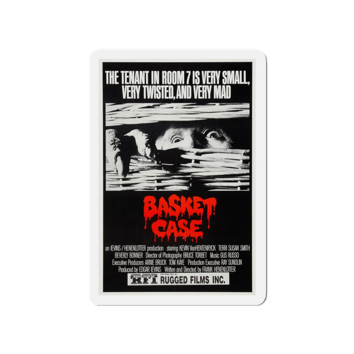 BASKET CASE (2) 1982 Movie Poster - Die-Cut Magnet-4" x 4"-The Sticker Space