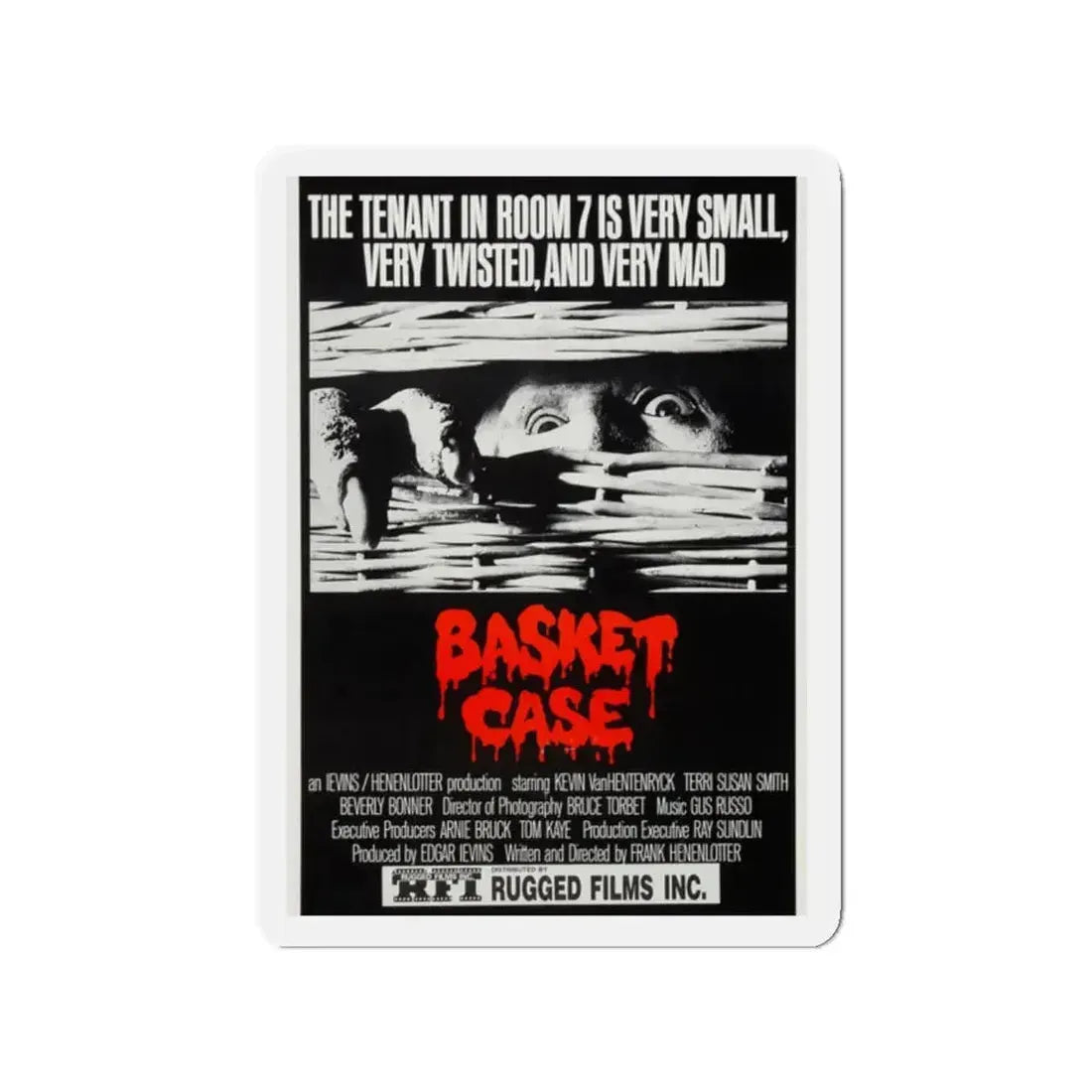 BASKET CASE (2) 1982 Movie Poster - Refrigerator Magnet 2 Inch - The Sticker Space