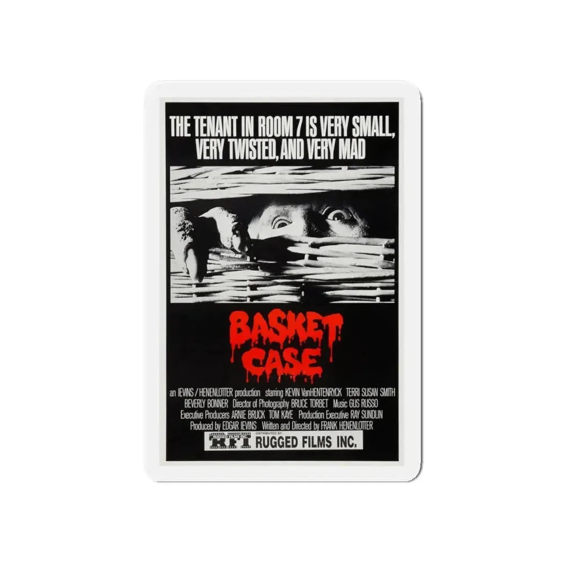 BASKET CASE (2) 1982 Movie Poster - Refrigerator Magnet 5 Inch - The Sticker Space