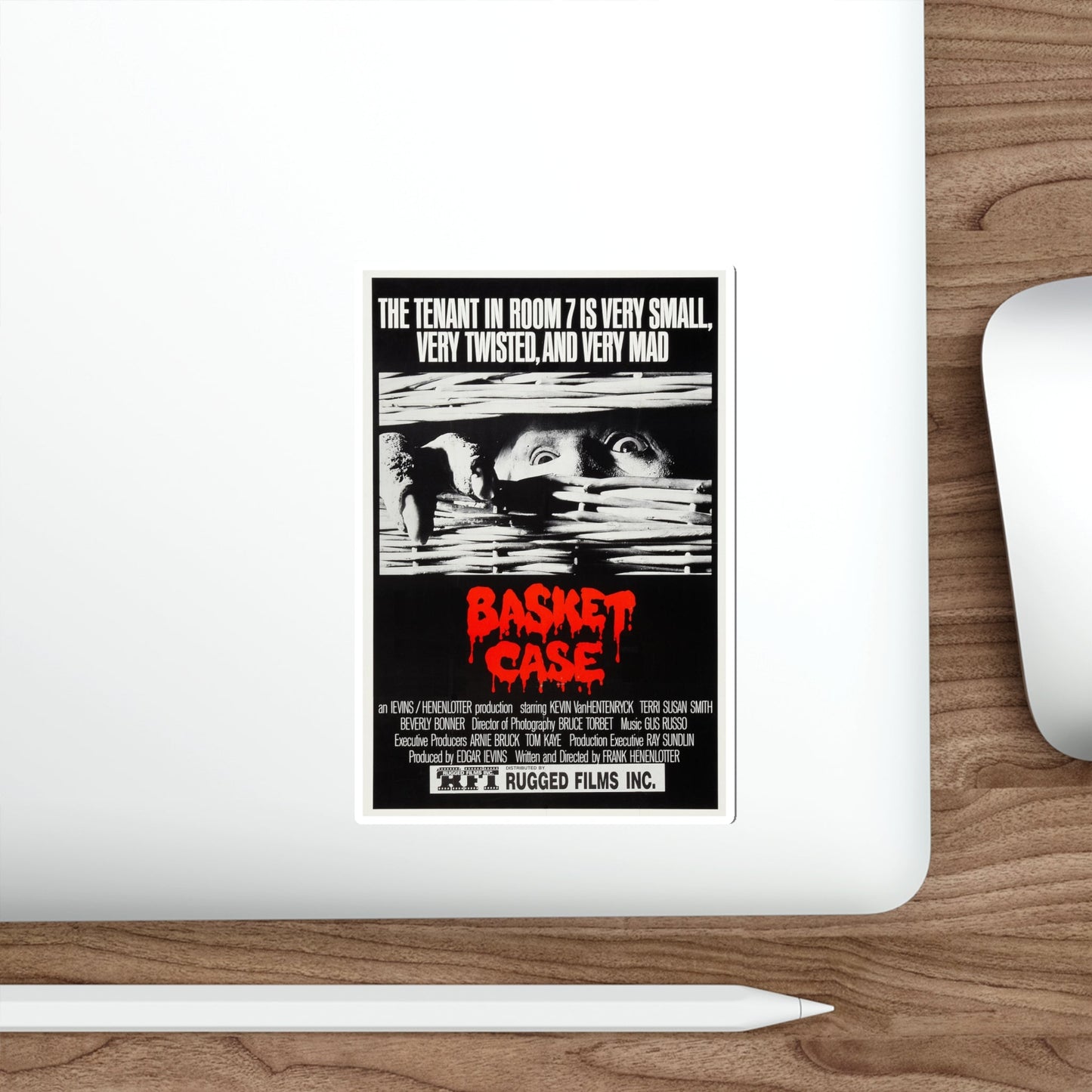 BASKET CASE (2) 1982 Movie Poster STICKER Vinyl Die-Cut Decal-The Sticker Space