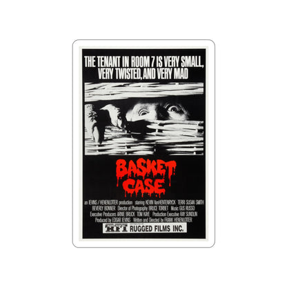 BASKET CASE (2) 1982 Movie Poster STICKER Vinyl Die-Cut Decal-2 Inch-The Sticker Space