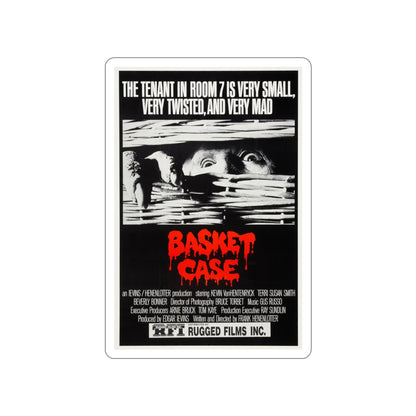 BASKET CASE (2) 1982 Movie Poster STICKER Vinyl Die-Cut Decal-3 Inch-The Sticker Space