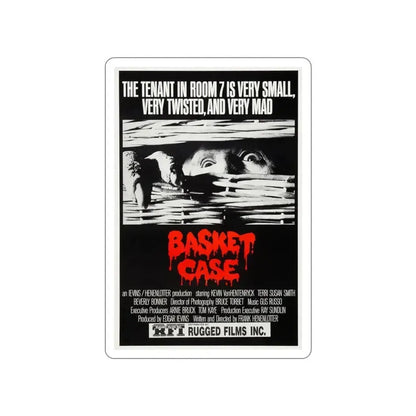 BASKET CASE (2) 1982 Movie Poster STICKER Vinyl Die-Cut Decal 3 Inch - The Sticker Space