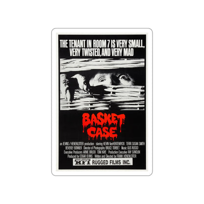 BASKET CASE (2) 1982 Movie Poster STICKER Vinyl Die-Cut Decal-6 Inch-The Sticker Space