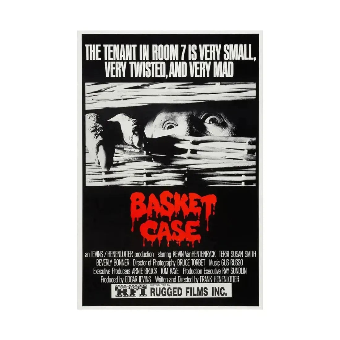 BASKET CASE (2) 1982 - Paper Movie Poster - The Sticker Space