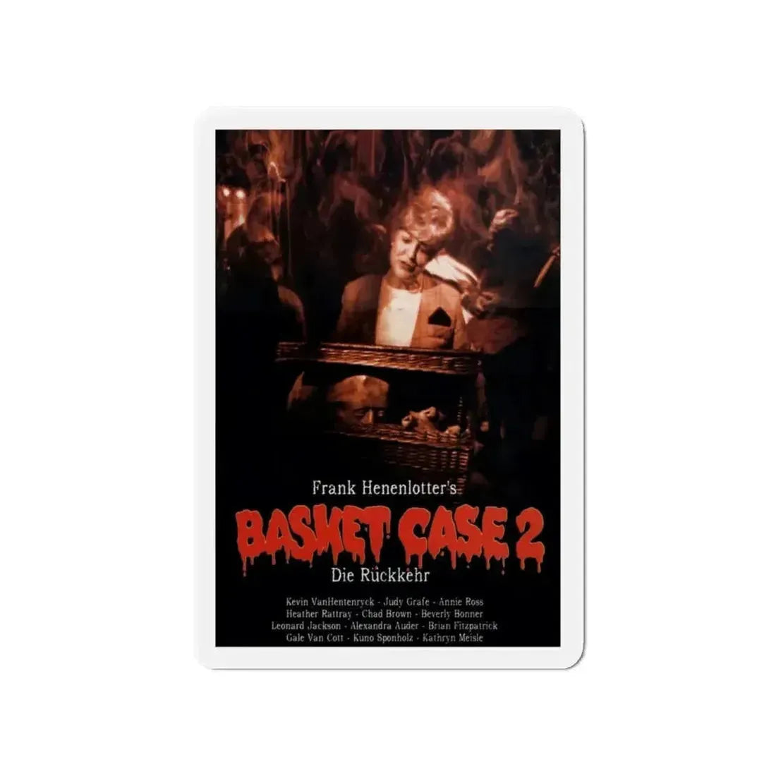 BASKET CASE 2 (GERMAN) 1990 Movie Poster - Refrigerator Magnet - The Sticker Space