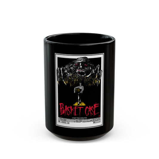 BASKET CASE (ALAMO) 1982 Movie Poster - Black Coffee Mug-15oz-The Sticker Space