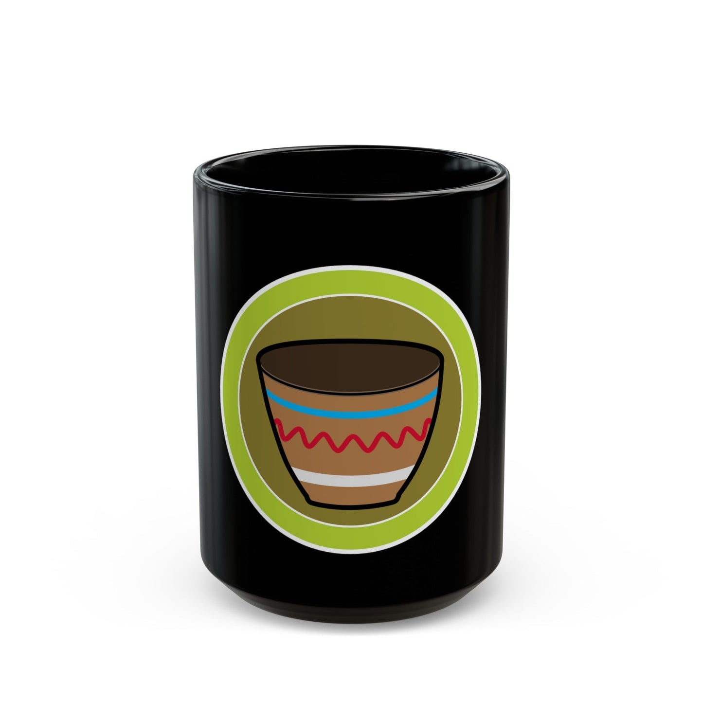 Basketry (Boy Scout Merit Badge) Black Coffee Mug-15oz-The Sticker Space