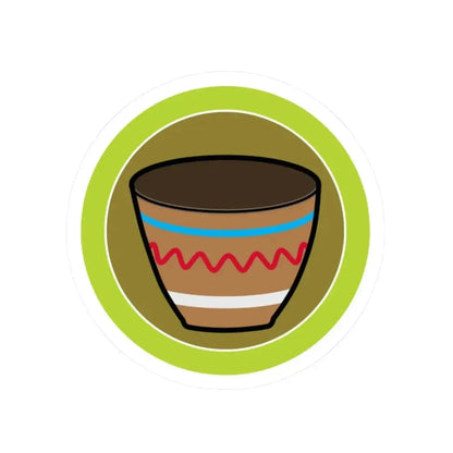 Basketry (Boy Scout Merit Badge) STICKER Vinyl Kiss-Cut Decal 2 Inch White - The Sticker Space