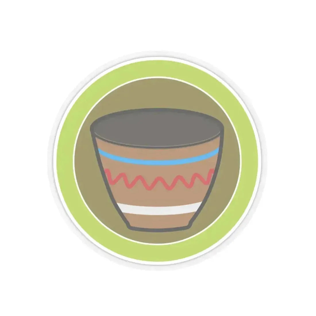 Basketry (Boy Scout Merit Badge) STICKER Vinyl Kiss-Cut Decal 3 Inch Transparent - The Sticker Space