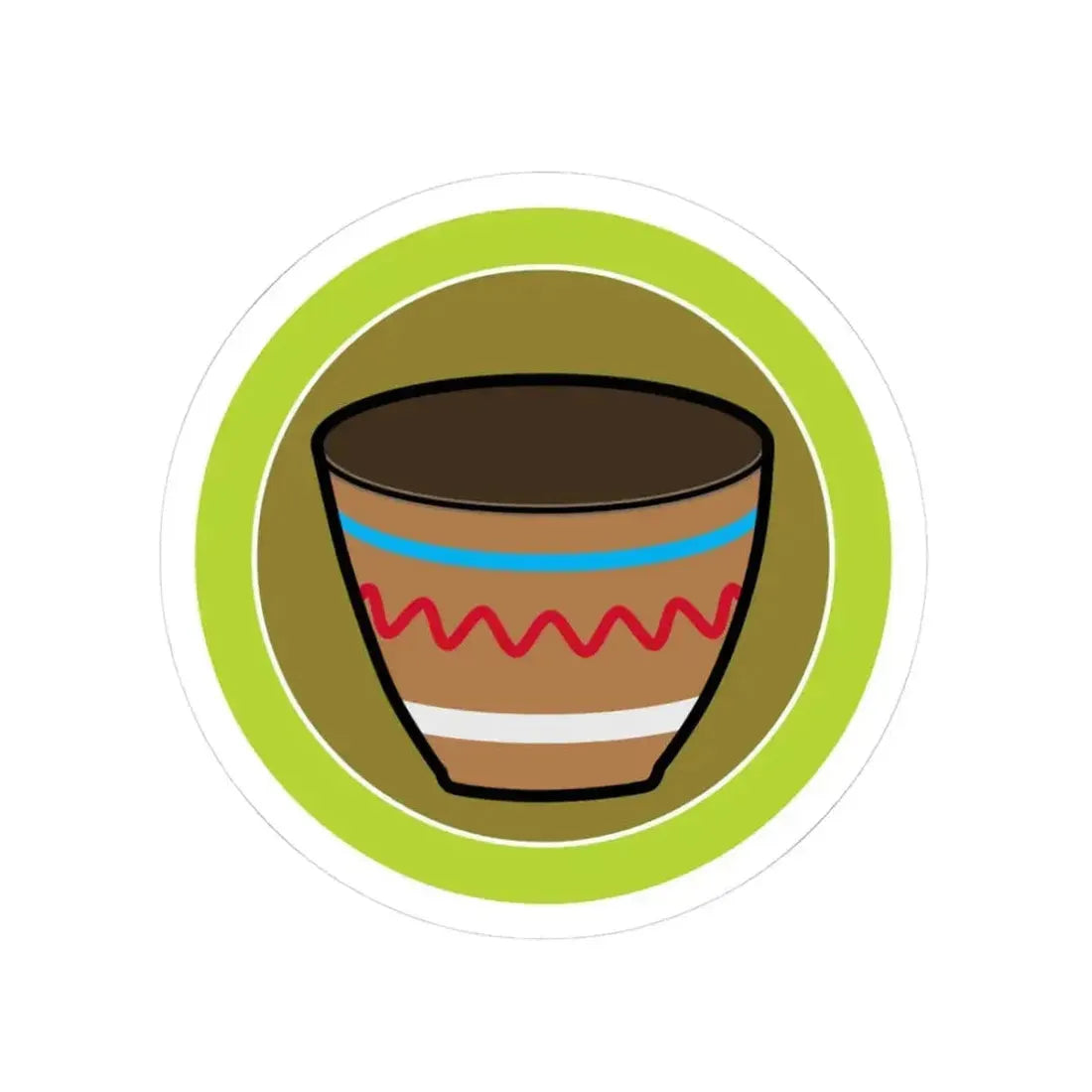 Basketry (Boy Scout Merit Badge) STICKER Vinyl Kiss-Cut Decal 3 Inch White - The Sticker Space