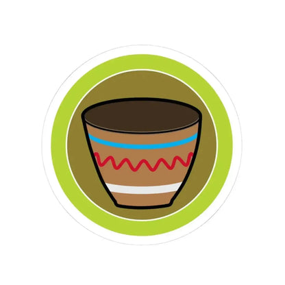 Basketry (Boy Scout Merit Badge) STICKER Vinyl Kiss-Cut Decal 3 Inch White - The Sticker Space
