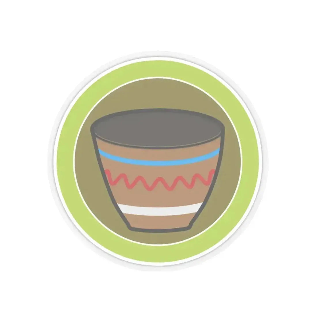 Basketry (Boy Scout Merit Badge) STICKER Vinyl Kiss-Cut Decal 4 Inch Transparent - The Sticker Space