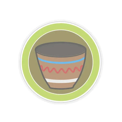 Basketry (Boy Scout Merit Badge) STICKER Vinyl Kiss-Cut Decal 4 Inch Transparent - The Sticker Space
