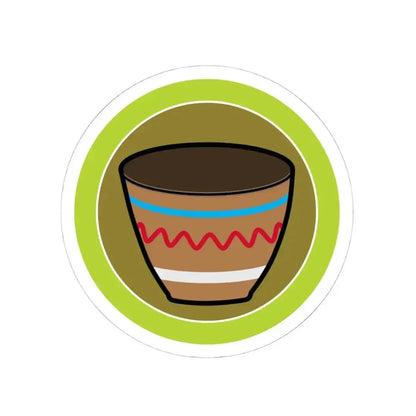 Basketry (Boy Scout Merit Badge) STICKER Vinyl Kiss-Cut Decal 4 Inch White - The Sticker Space
