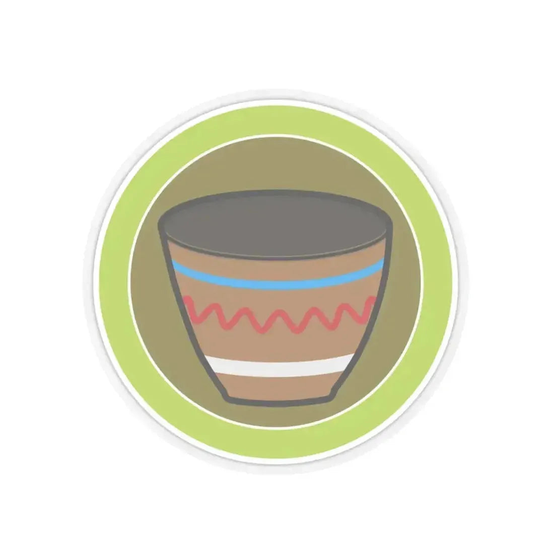 Basketry (Boy Scout Merit Badge) STICKER Vinyl Kiss-Cut Decal 6 Inch Transparent - The Sticker Space