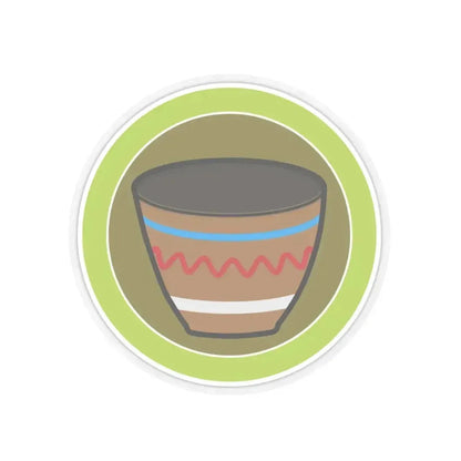 Basketry (Boy Scout Merit Badge) STICKER Vinyl Kiss-Cut Decal 6 Inch Transparent - The Sticker Space