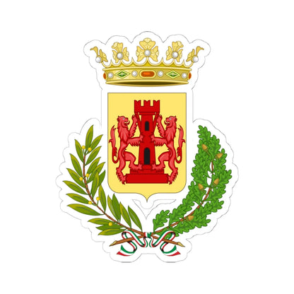 Bassano del Grappa-Stemma (Italy) (Coat of Arms) STICKER Vinyl Kiss-Cut Decal 6 Inch White - The Sticker Space