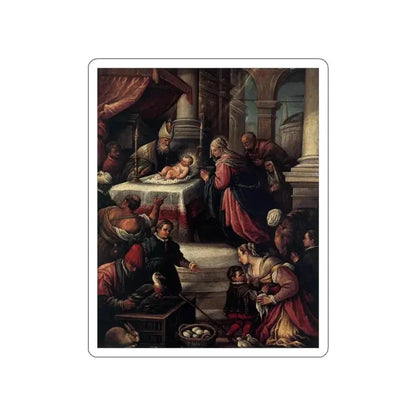 BASSANO, Francesco - The Presentation of Christ in the Temple (Artwork) STICKER Vinyl Die-Cut Decal White Die-Cut 6 Inch - The Sticker Space