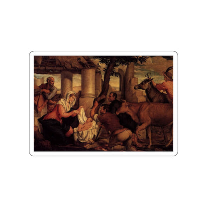 BASSANO, Jacopo - Adoration of the Shepherds1 (Artwork) STICKER Vinyl Die-Cut Decal-White-The Sticker Space