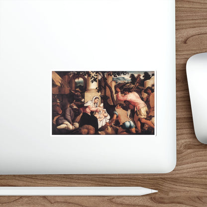 BASSANO, Jacopo - Adoration of the Shepherds2 (Artwork) STICKER Vinyl Die-Cut Decal-The Sticker Space