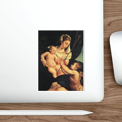 BASSANO, Jacopo - Madonna and Child with Saint John the Baptist (Artwork) STICKER Vinyl Die-Cut Decal-The Sticker Space