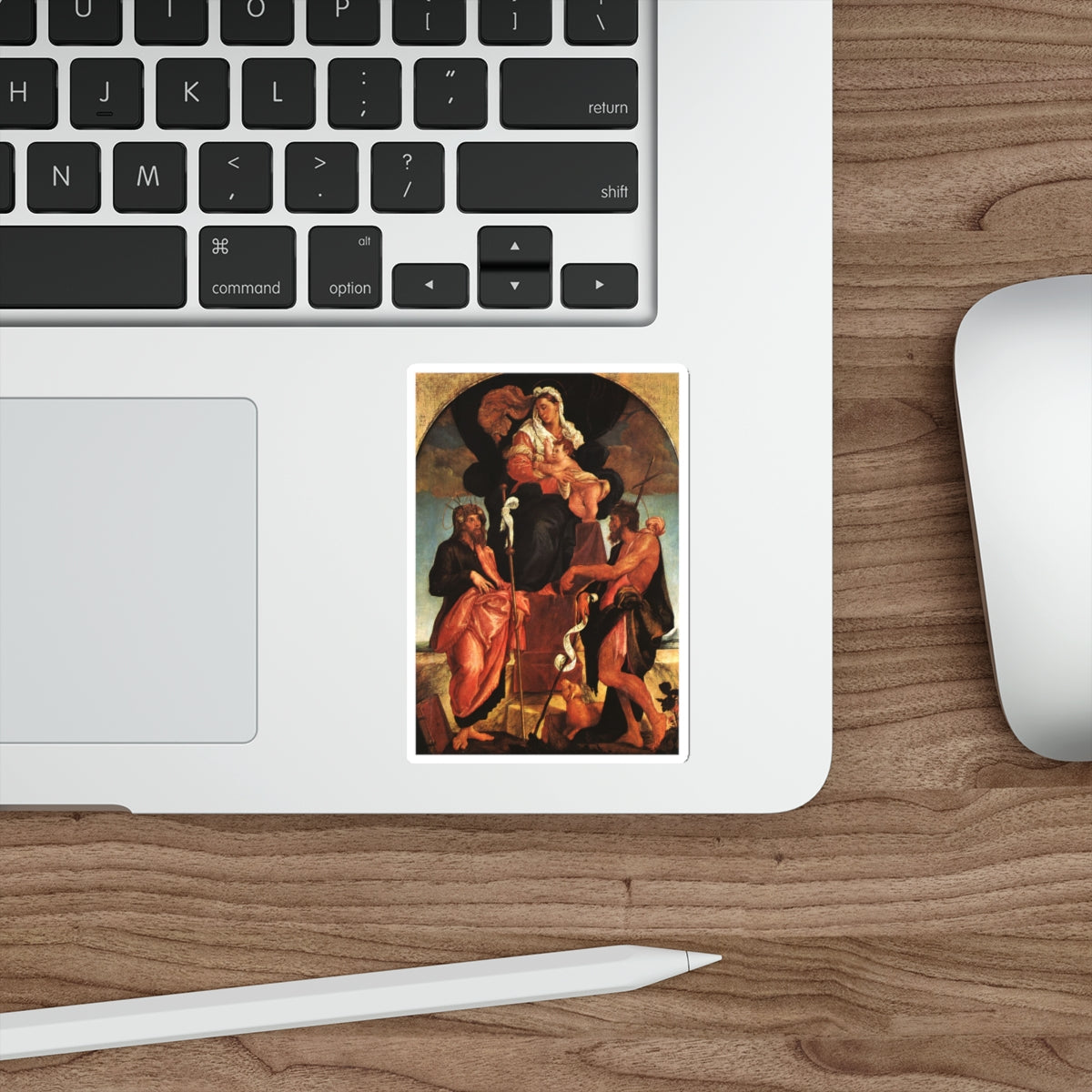 BASSANO, Jacopo - Madonna and Child with Saints (Artwork) STICKER Vinyl Die-Cut Decal-The Sticker Space