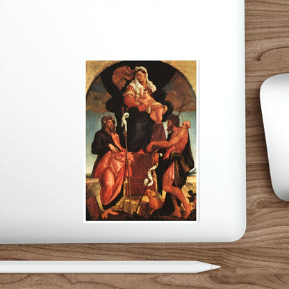 BASSANO, Jacopo - Madonna and Child with Saints (Artwork) STICKER Vinyl Die-Cut Decal-The Sticker Space