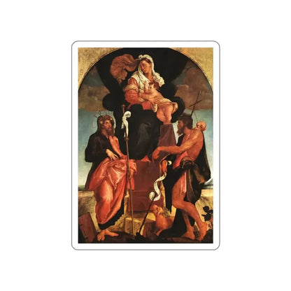 BASSANO, Jacopo - Madonna and Child with Saints (Artwork) STICKER Vinyl Die-Cut Decal - The Sticker Space