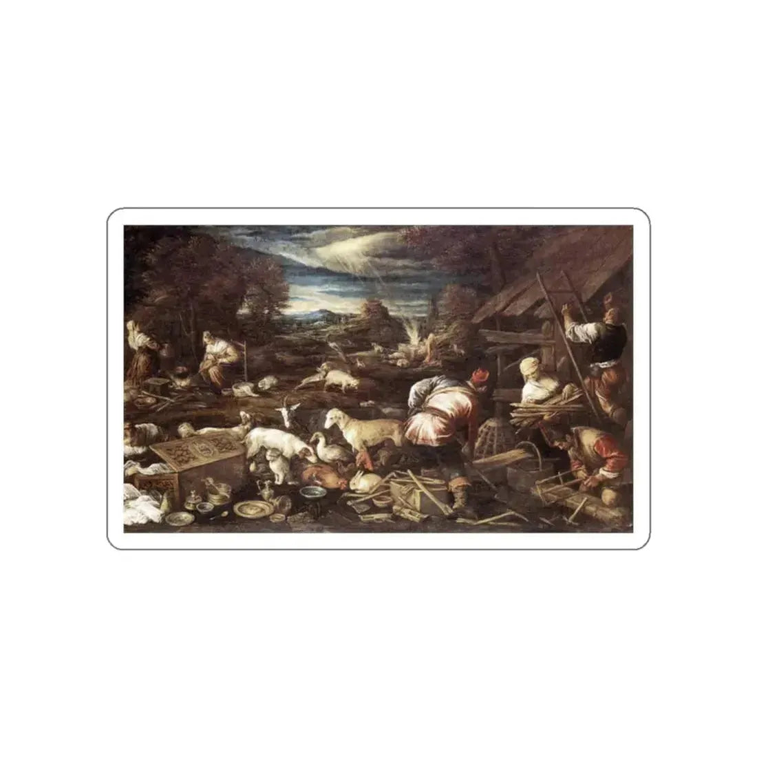 BASSANO, Jacopo - Noah's Sacrifice (Artwork) STICKER Vinyl Die-Cut Decal White Die-Cut 2 Inch - The Sticker Space