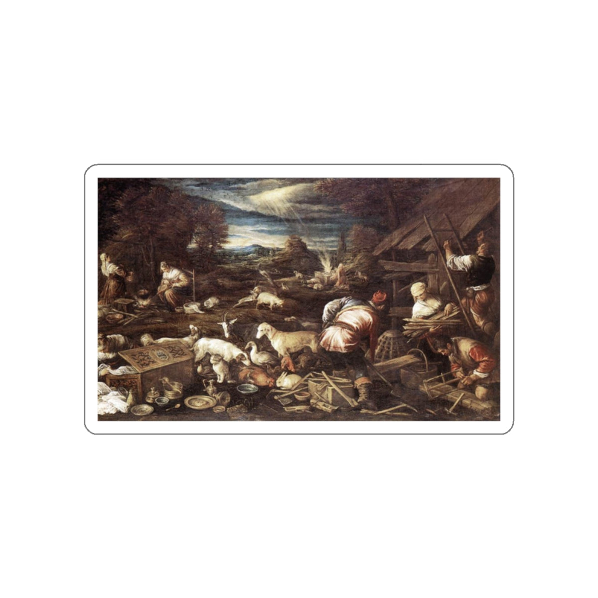 BASSANO, Jacopo - Noah's Sacrifice (Artwork) STICKER Vinyl Die-Cut Decal-White-The Sticker Space