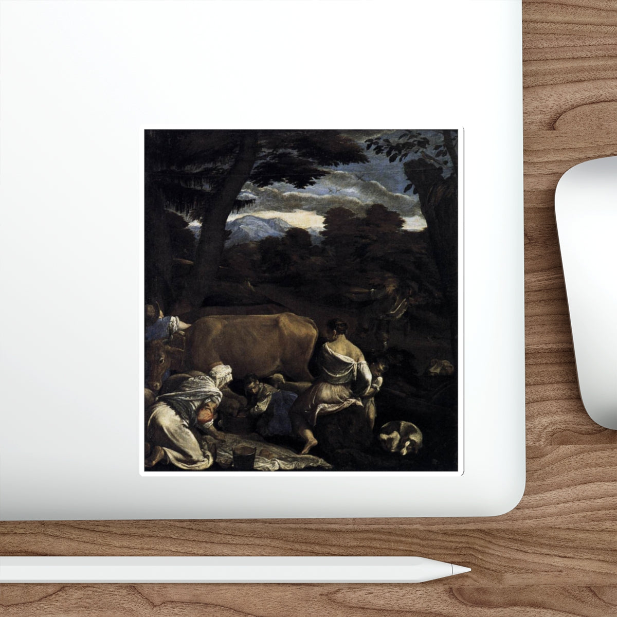 BASSANO, Jacopo - Pastoral Scene (Artwork) STICKER Vinyl Die-Cut Decal-The Sticker Space