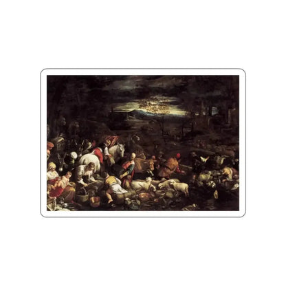 BASSANO, Jacopo - Return of Jacob with His Family (Artwork) STICKER Vinyl Die-Cut Decal - The Sticker Space