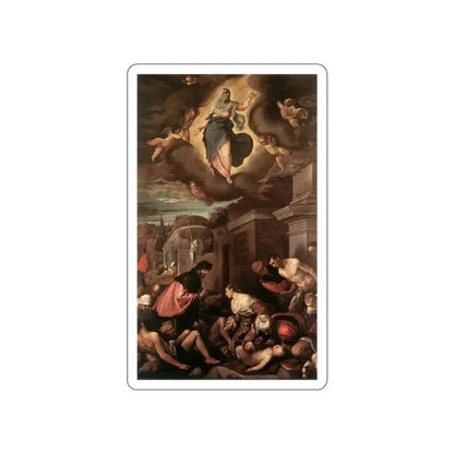 BASSANO, Jacopo - St Roche among the Plague Victims and the Madonna in Glory (Artwork) STICKER Vinyl Die-Cut Decal White Die-Cut 6 Inch - The Sticker Space