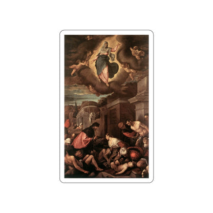 BASSANO, Jacopo - St Roche among the Plague Victims and the Madonna in Glory (Artwork) STICKER Vinyl Die-Cut Decal-White-The Sticker Space